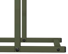 Suporte para lenha aço laminado a frio verde azeitona