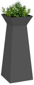 Suporte para Plantas Preto Metal 40 x 40 x 101 cm