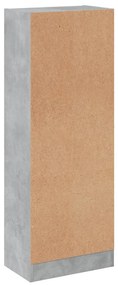 Estante 3 pratele. 40x24x109cm madeira processada cinza cimento