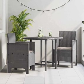 vidaXL Cadeira de Jardim 2 pcs Cinzento-claro 53 x 49 x 85 cm PP