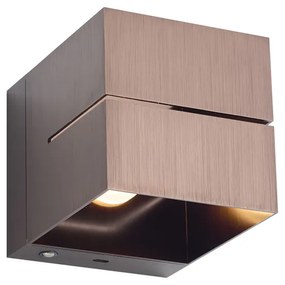 Candeeiro de Parede Bronze Escuro Incl. LED e Dimmer de Toque Recarregável - Joris Groove Moderno