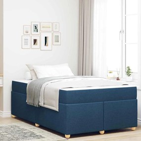 Estrutura de cama com colchão Outros Azul 120 x 200 cm tecido