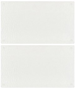 Tábuas cortar 2 pcs vidro temperado padrão bolhas transparentes