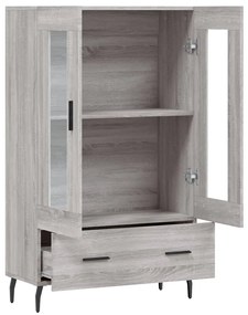 Armário alto derivados de madeira 69,5x31x115cm cinza sonoma