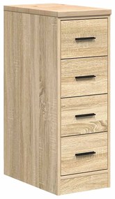 Armários de garagem 2pcs derivados de madeira carvalho sonoma