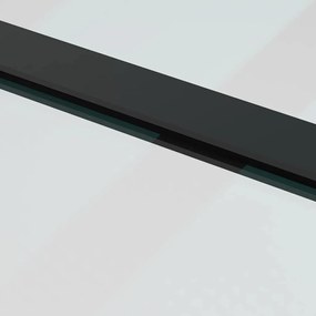 Porta deslizante c/ conj. ferragens 90x205cm vidro ESG preto