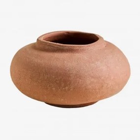 Vaso Decorativo Em Terracota Agnon Vermelho Sienna - Sklum