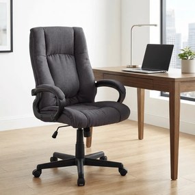 Cadeira de Escritório XL Sparta Tecido Preto