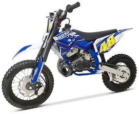 MINI MOTO Crianças MINICROSS gasolina Roan 50M 50cc 9cv 12/10" réplica KTM Azul