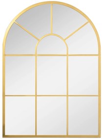 HOMCOM Espelho Decorativo Parede 50x70cm Metal Sala Jantar Dormitório Entrada Estilo Moderno Elegante Dourado | Aosom Portugal