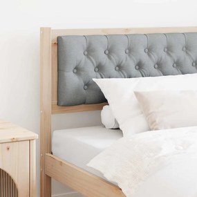 vidaXL Cabeceira Marrom e cinza claro 100 cm Madeira de pinho maciça