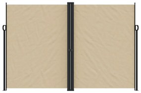 Toldo lateral retrátil 220x600 cm bege