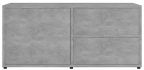 Móvel de TV 80x34x36 cm derivados de madeira cinzento cimento