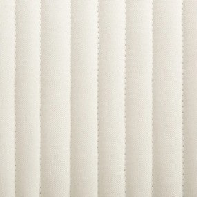 Cadeiras de jantar 2 pcs tecido cor creme