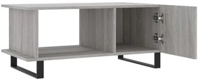 Mesa de centro 90x50x40 cm derivados de madeira cinzento sonoma