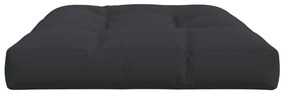 Almofadão para sofá de paletes 120x80x12 cm tecido preto