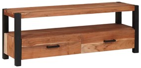 vidaXL Gabinete para TV com gaveta Castanho 110 x 30 x 40 cm