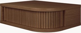 Mesa de cabeceira de parede em madeira com gaveta Farsta Tambour