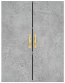 Armário alto 69,5x34x180 cm derivados de madeira cinza cimento
