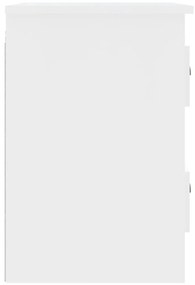 Mesas de cabeceira de parede 2 pcs 41,5x36x53 cm branco