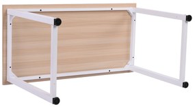 Mesa de computador para casa o oficina com os pés ajustáveis mobiliário de escritório simples 120x60x76cm carga 100 kg armação de metal