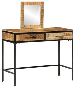 Mesa de Toucador 100x40x75/120 cm Madeira Sólida de Manga Rugosa