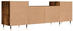 Móvel de TV 160x35x55 cm derivados de madeira carvalho fumado