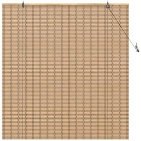 Persianas e Sombras de Janela Marrom Claro 150 x 160 cm Bambu