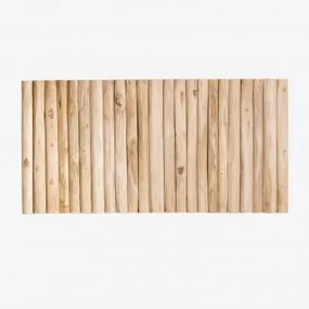 Cabeceira Para Cama De 150 Cm De Madeira Teca Narel Castanho Madeira & 150 Cm - Sklum