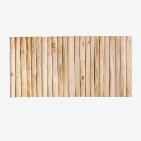 Cabeceira Para Cama De 150 Cm De Madeira Teca Narel Madeira Natural & 150 Cm - Sklum