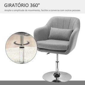 Cadeira Giratória Dolphin- Cinzento - Design Nórdico