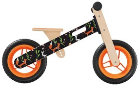 Bicicleta de equilíbrio para crianças com estampa laranja