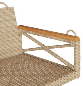 Banco baloiço 63x62x40 cm vime PE bege