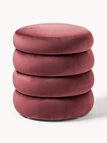 Velvet Upholstered Stool Alto with Storage Space