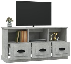 Móvel de TV 100x35x50 cm derivados de madeira cinzento cimento