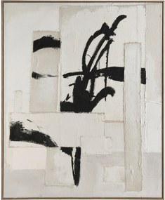 Quadro em tela artesanal com moldura em madeira Tokyo