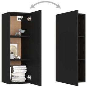 10 pcs conjunto de móveis de TV derivados de madeira preto