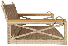 Banco baloiço 109x62x40 cm vime PE bege