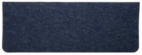 Tapetes de escada adesivos 30 pcs 65x24,5x3,5 cm azul