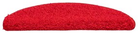 Tapetes de escada 20 pcs 56x17x3 cm vermelho