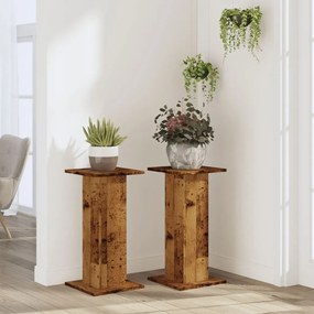 Suportes p/ plantas 2 pcs 30x30x60 cm derivados de madeira