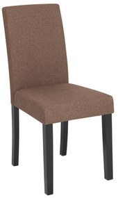 Conjunto de 2 cadeiras em tecido castanho escuro BROADWAY Beliani