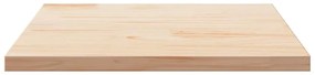 Tampo de mesa quadrado 70x70x2,5 cm pinho maciço