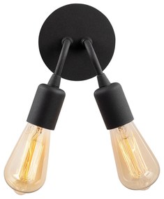 Aplique de Parede Harput – Preto – 14 cm de Diâmetro x 20 cm de Altura