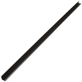 Perfis angulares p/ pavimento em WPC 5pcs 170cm castanho-escuro