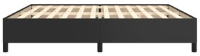 Estrutura de Cama Salu em Couro Artificial Preto - 200x200 cm - Design