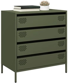 Aparador 68x39x73,5 cm aço laminado a frio verde-azeitona