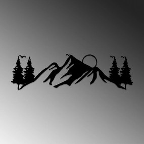 Acessório Decorativo de Parede Landscape 3 – Preto – 20 x 70 cm