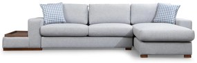 Sofá de Canto Loop – Cinza Claro – 332 cm x 194 cm