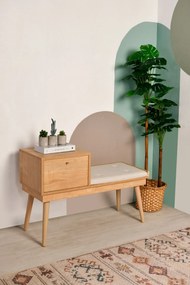 Bench Urban – Oak/Cream – 105 cm x 40 cm x 45 cm